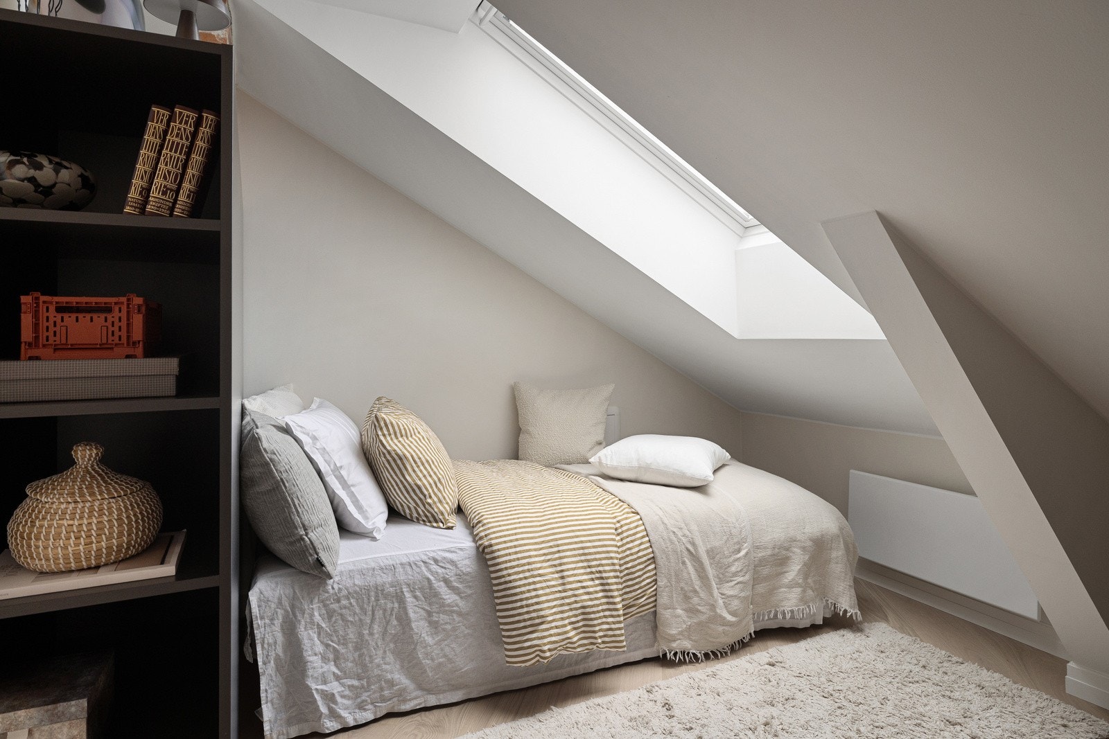 I dag blir dette rommet benyttet som soverom og hjemmekontor. Galleribilde