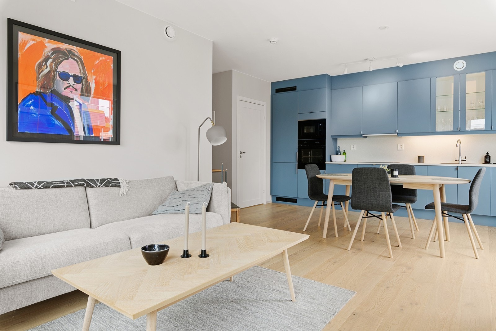 til venstre for kjøkken er det etablert bod/teknisk rom Galleribilde