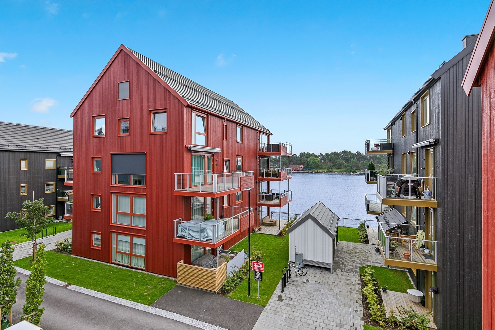 Utsikt fra terrasse Galleribilde