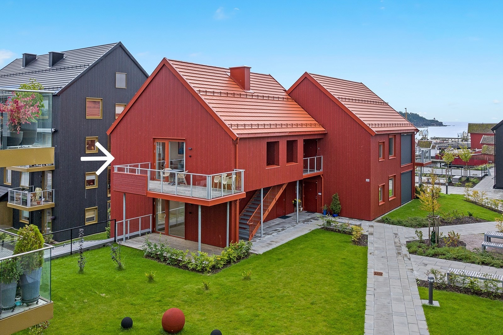 En moderne og innbydende leilighet i sjønære og sentrale omgivelser på Smietangen i Langesund Galleribilde