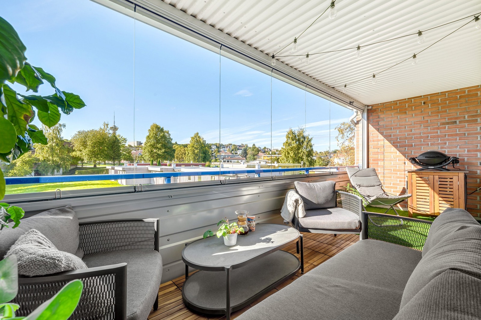 Leiligheten ligger i toppetasjen, og har en ypperlig beliggenhet i bygget. Galleribilde