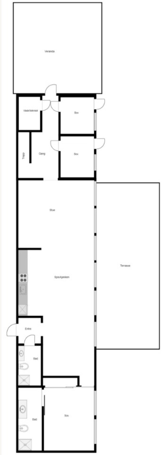 Plantegning Gvitsteinsåsen 28 Galleribilde