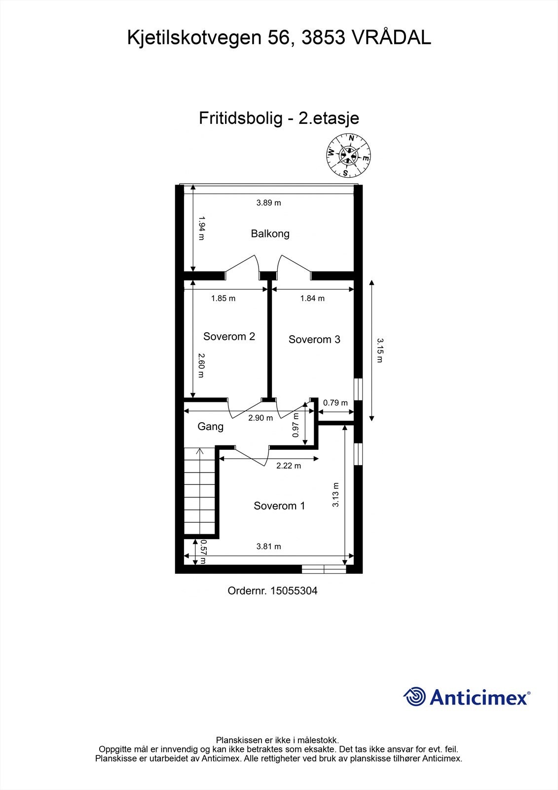Plantegning 2. etasje Galleribilde