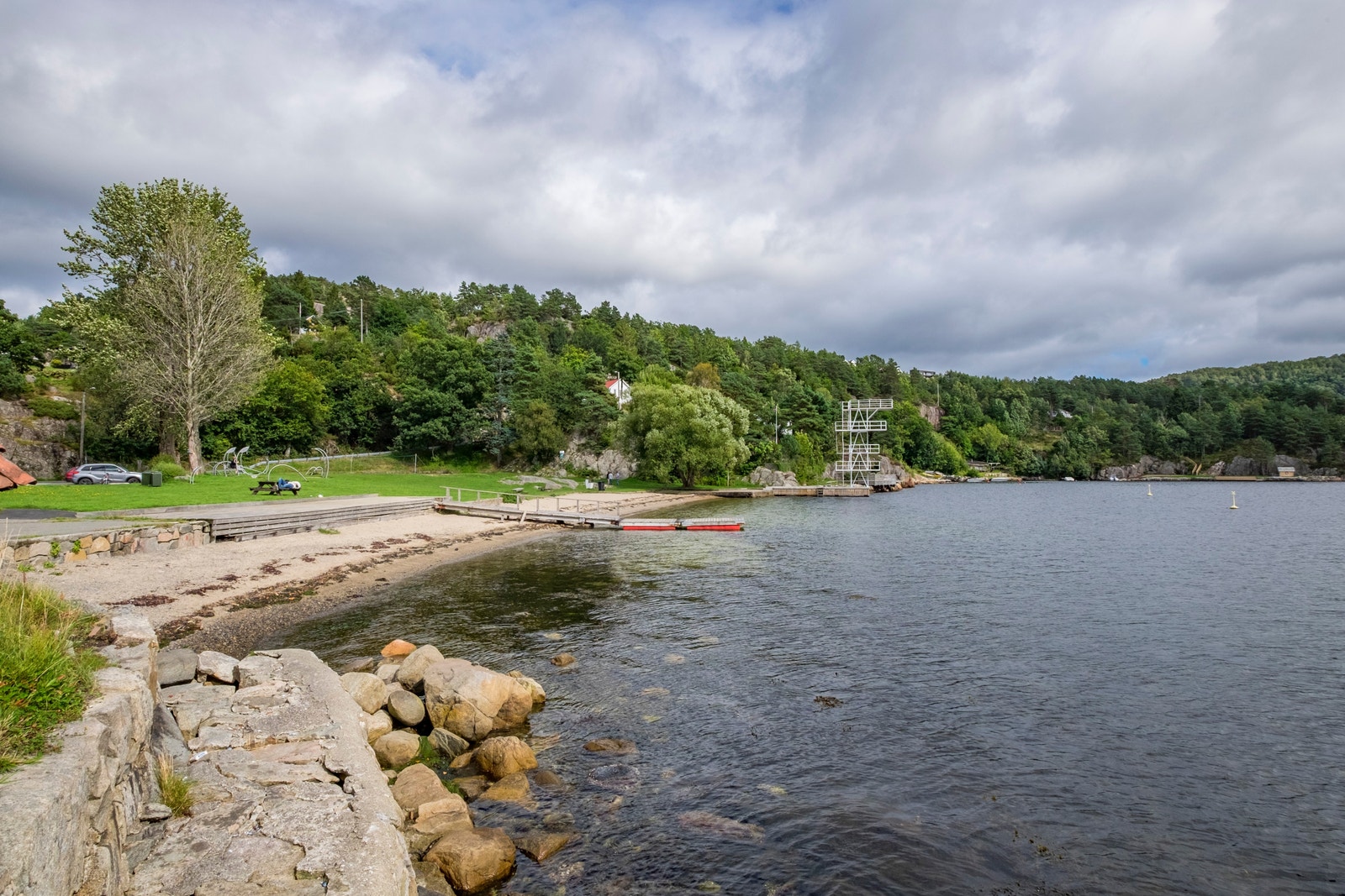 Grønnes bystranda i Flekkefjord Galleribilde