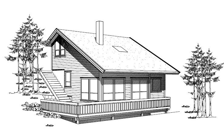 Fasade fridtidsbolig (Perspektiv) Galleribilde