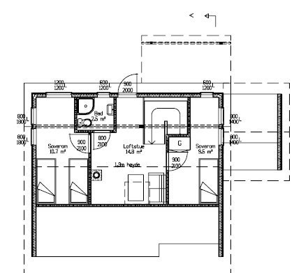 Planløsning 2. etasje Galleribilde