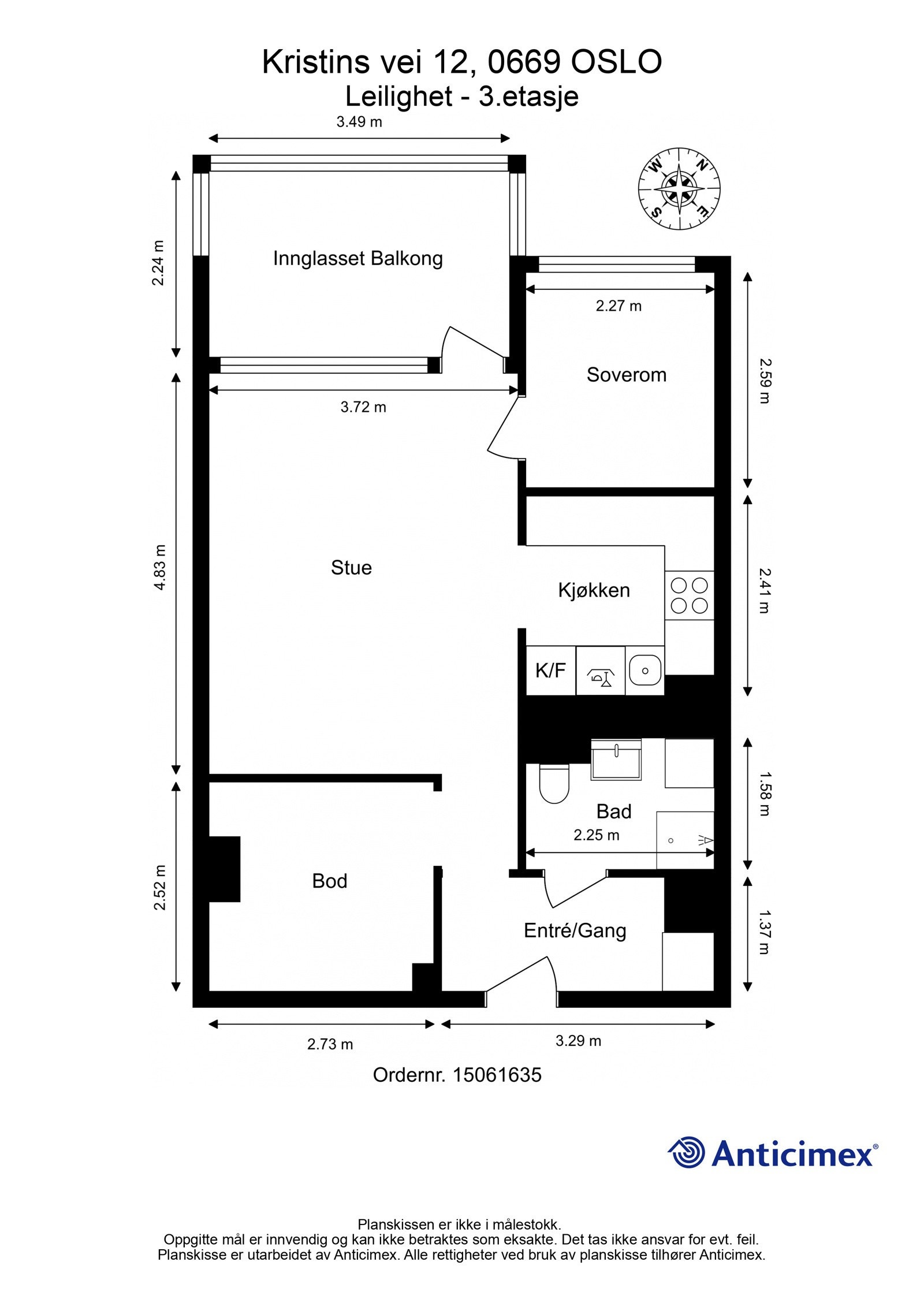Plantegning Galleribilde
