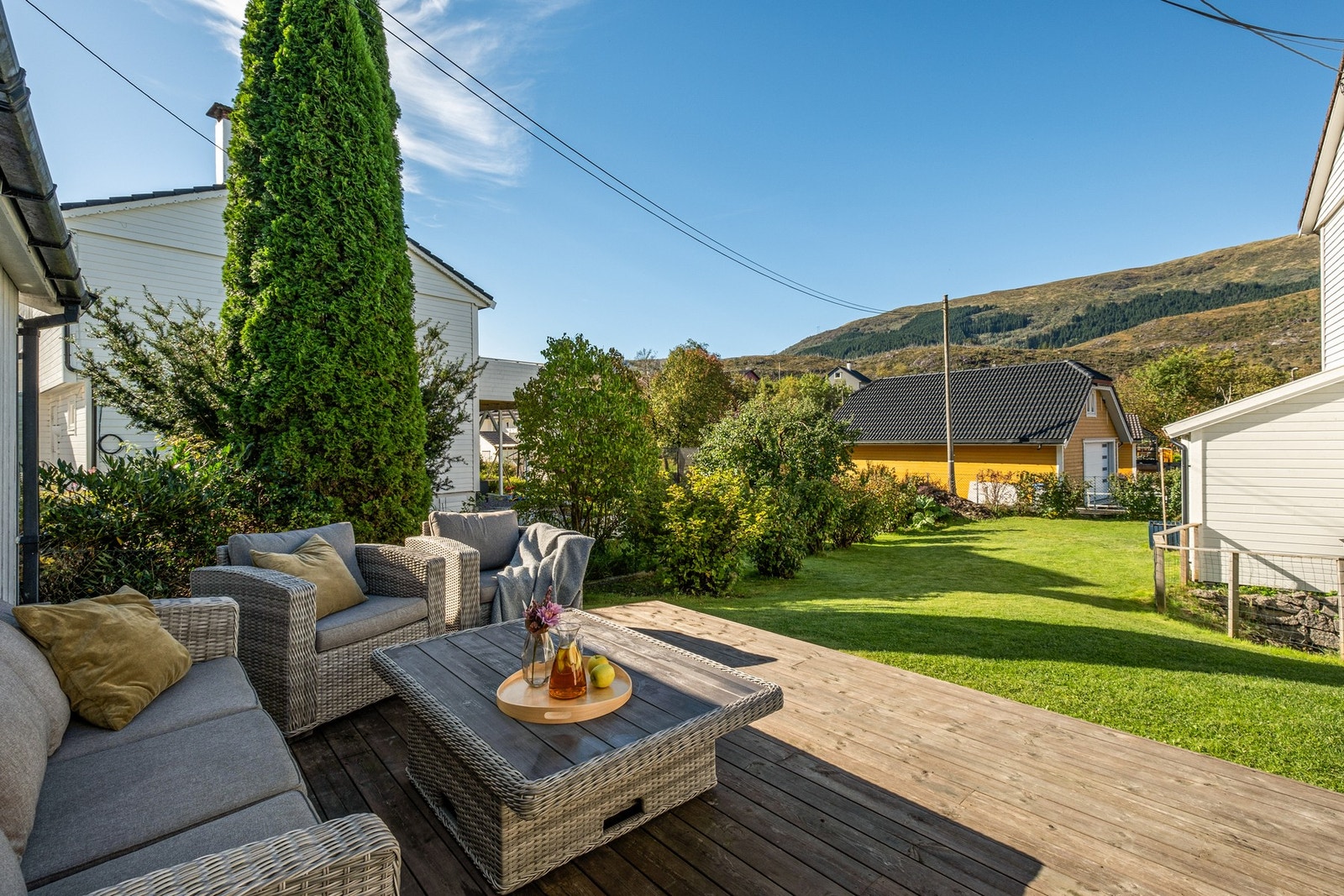 Denne sittegruppen ligger skjermet og usjenert til. Galleribilde