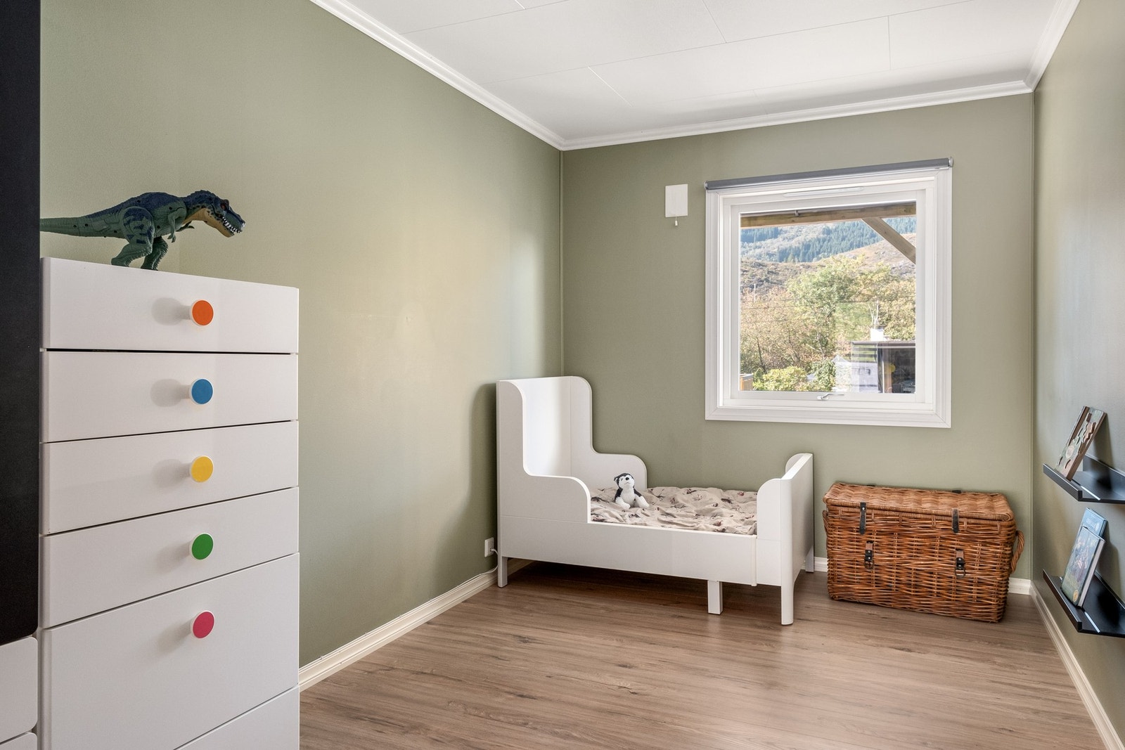 Det andre soverommet måler 9,2 m². Begge soverommene har varmefolie i gulvet. Galleribilde