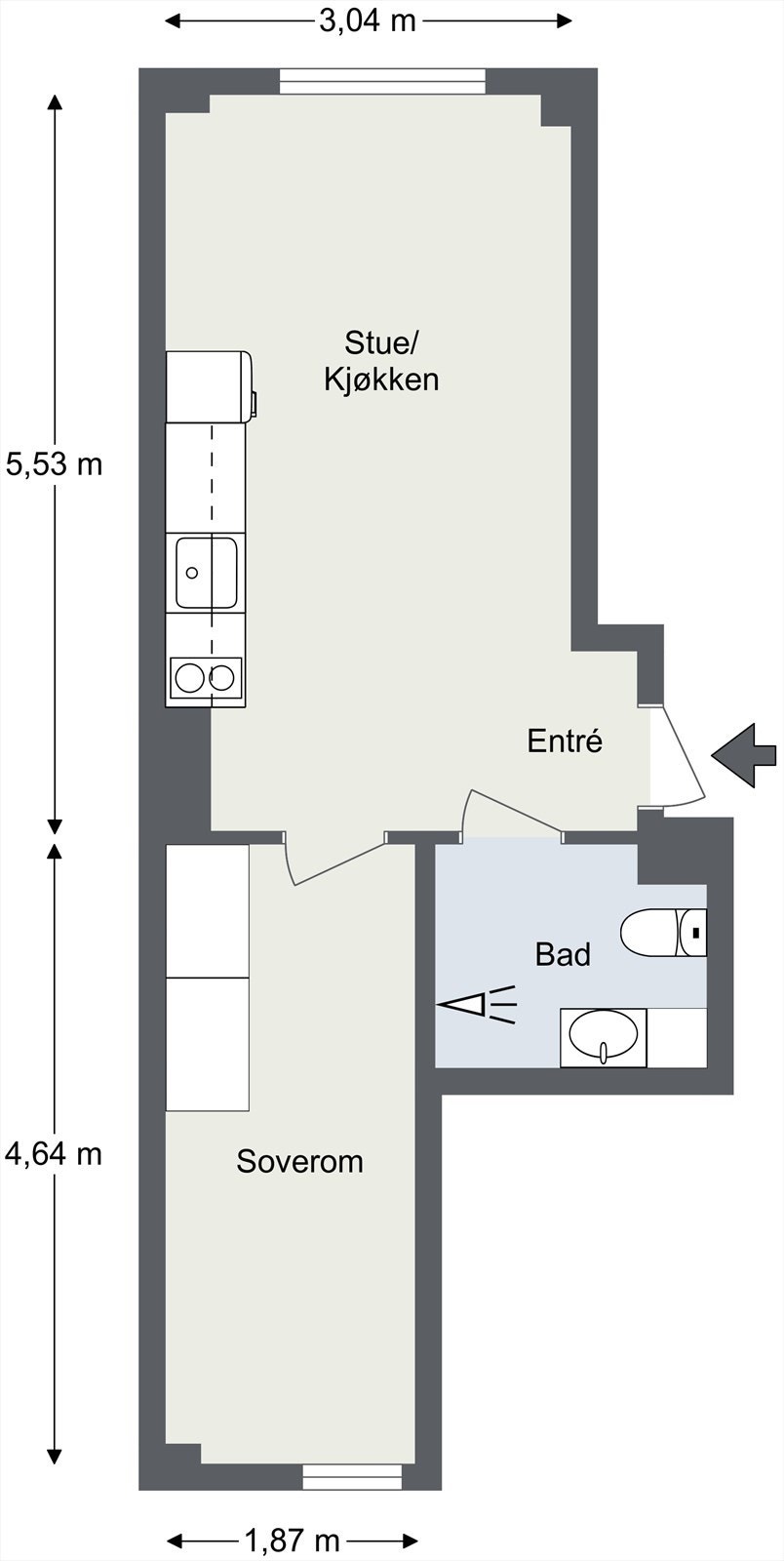 Plantegning til orientering. Galleribilde