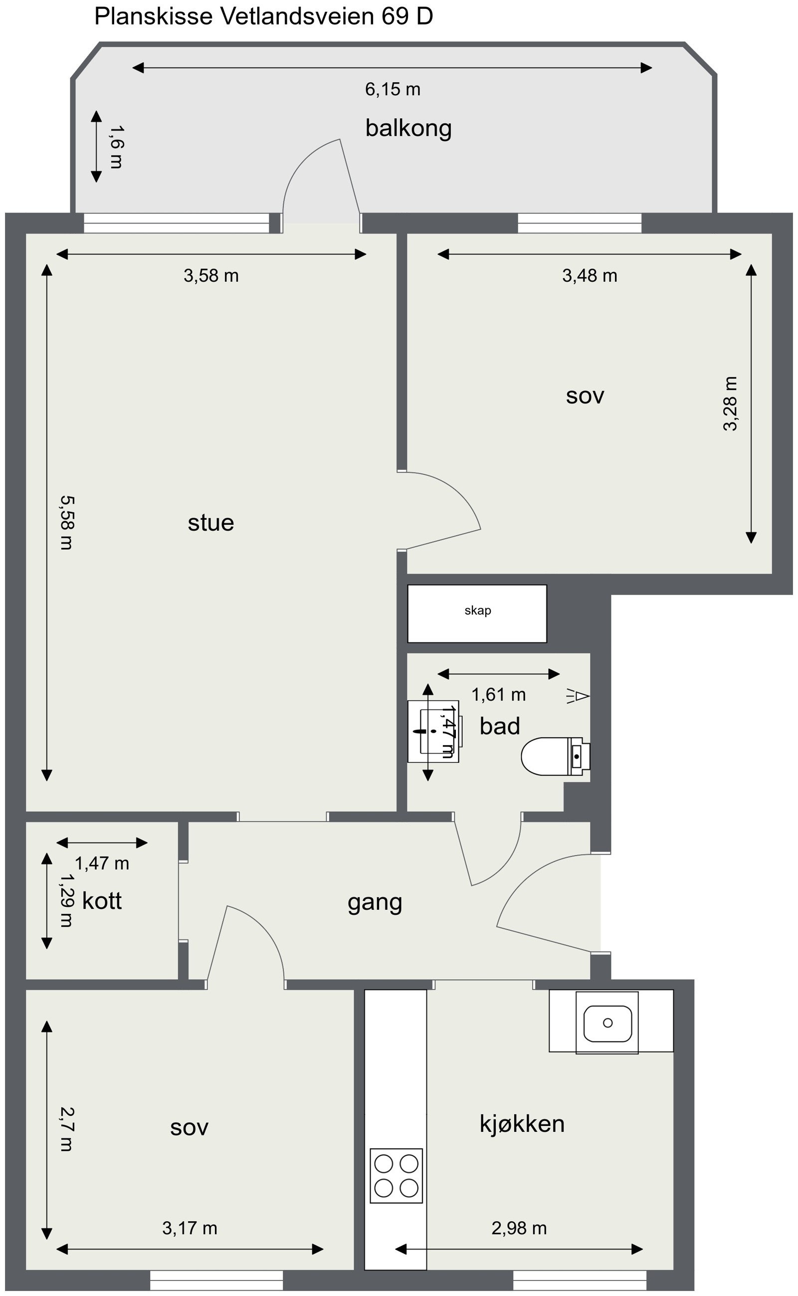 Plantegning Galleribilde