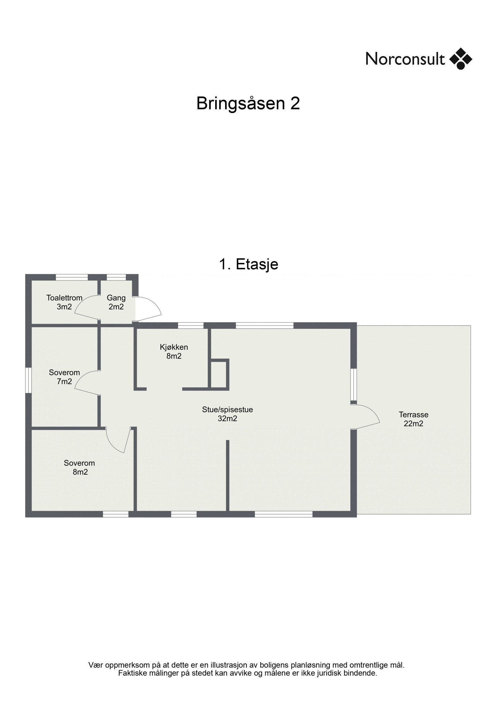 Bringsåsen 2 - 1. Etasje - Plan Galleribilde