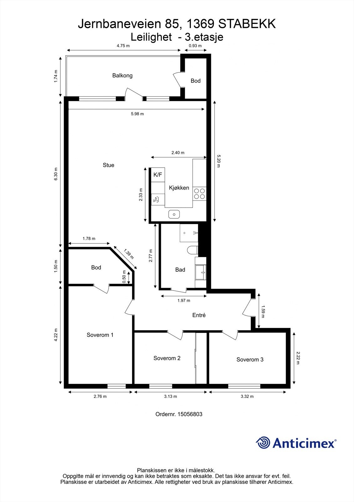Plantegning Galleribilde