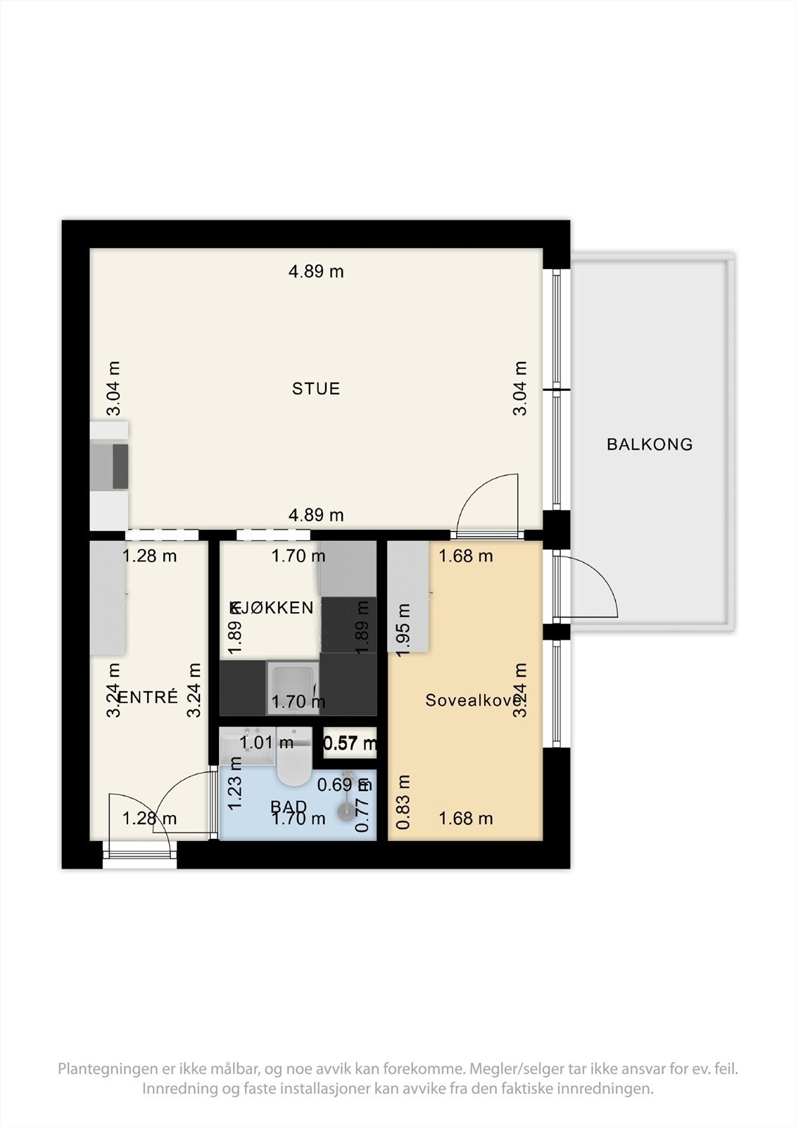 Planskisse 1. etasje. Galleribilde