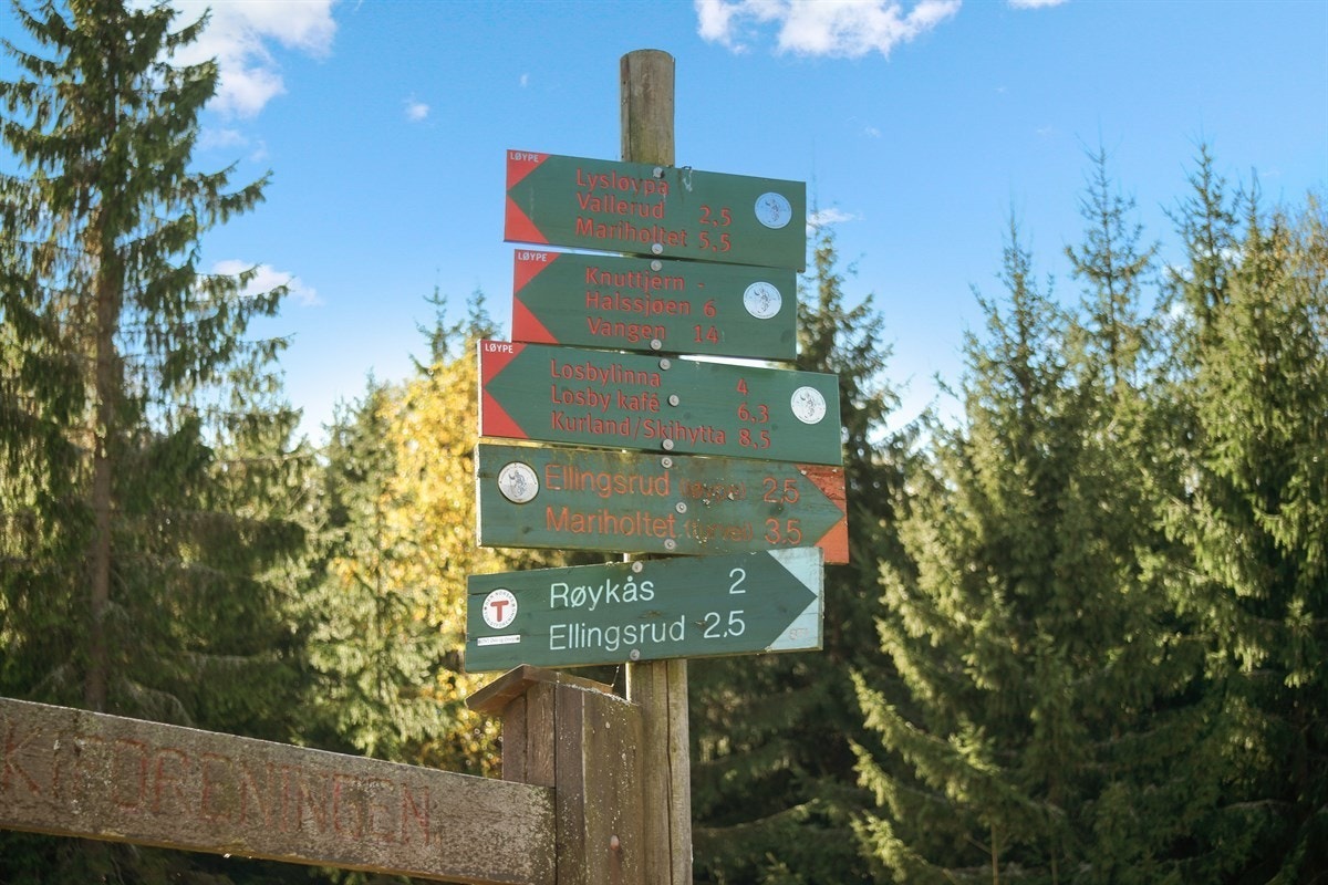 I Østmarka er det gode fiske- og bademuligheter, ridestier, oppkjørte skiløyper, lysløyper, samt flere sportsstuer med servering. Galleribilde