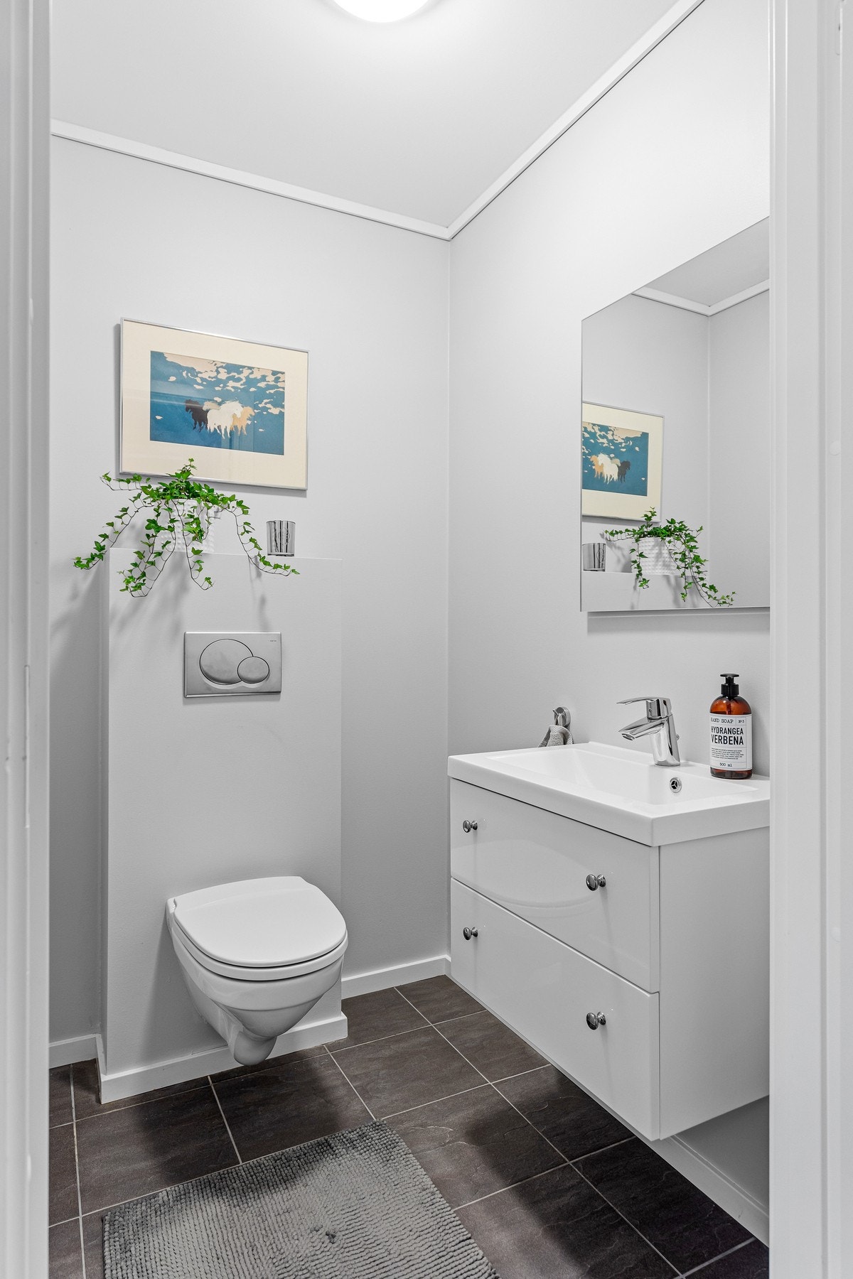 Det er praktisk med et ekstra toalett i gangen. Galleribilde