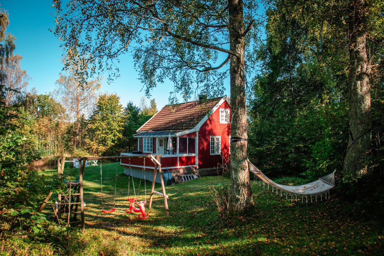 På eiendommen finner du flere historiske graver fra jernalderen som gir eiendommen dette historiske preget. Galleribilde