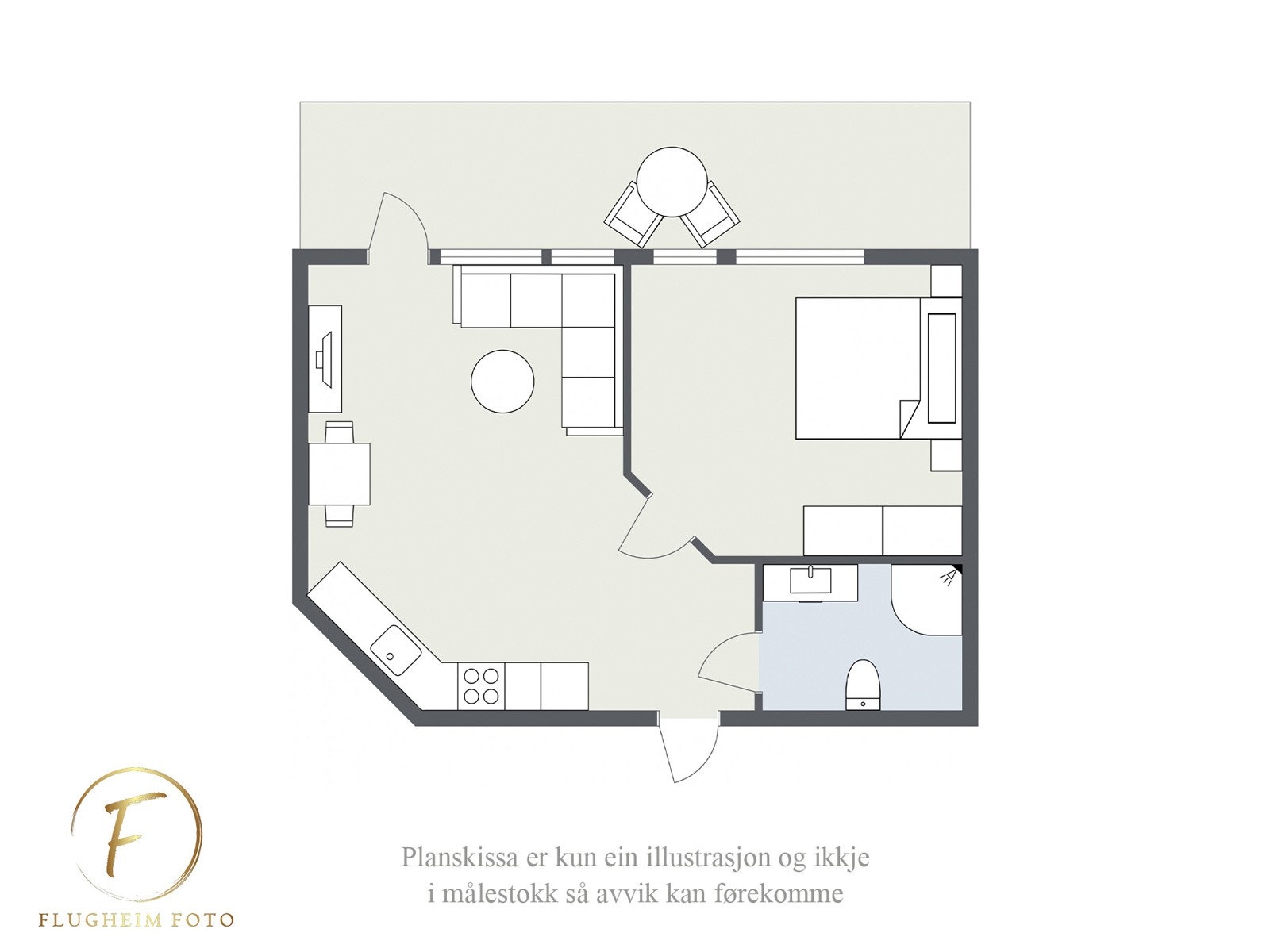 Planteikning Galleribilde