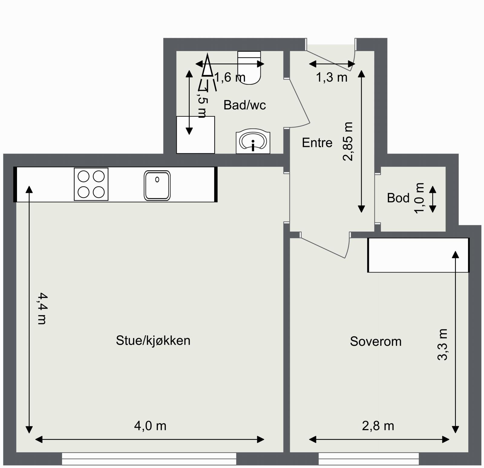 Plantegning Galleribilde