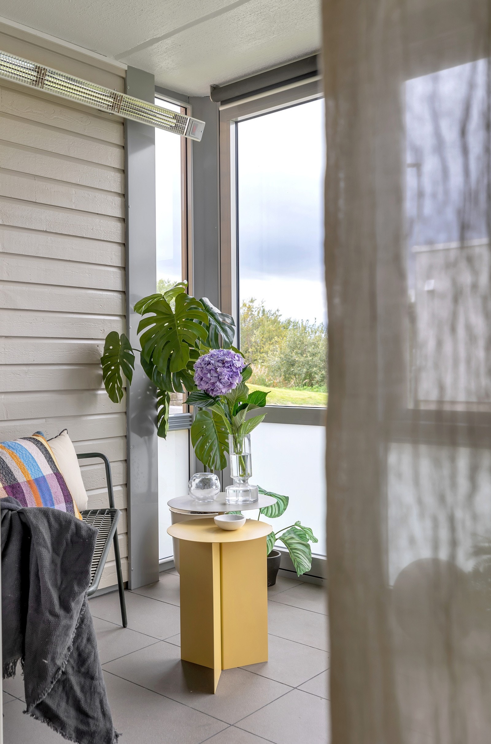 Vinterhagen er på ca. 8m2 Galleribilde