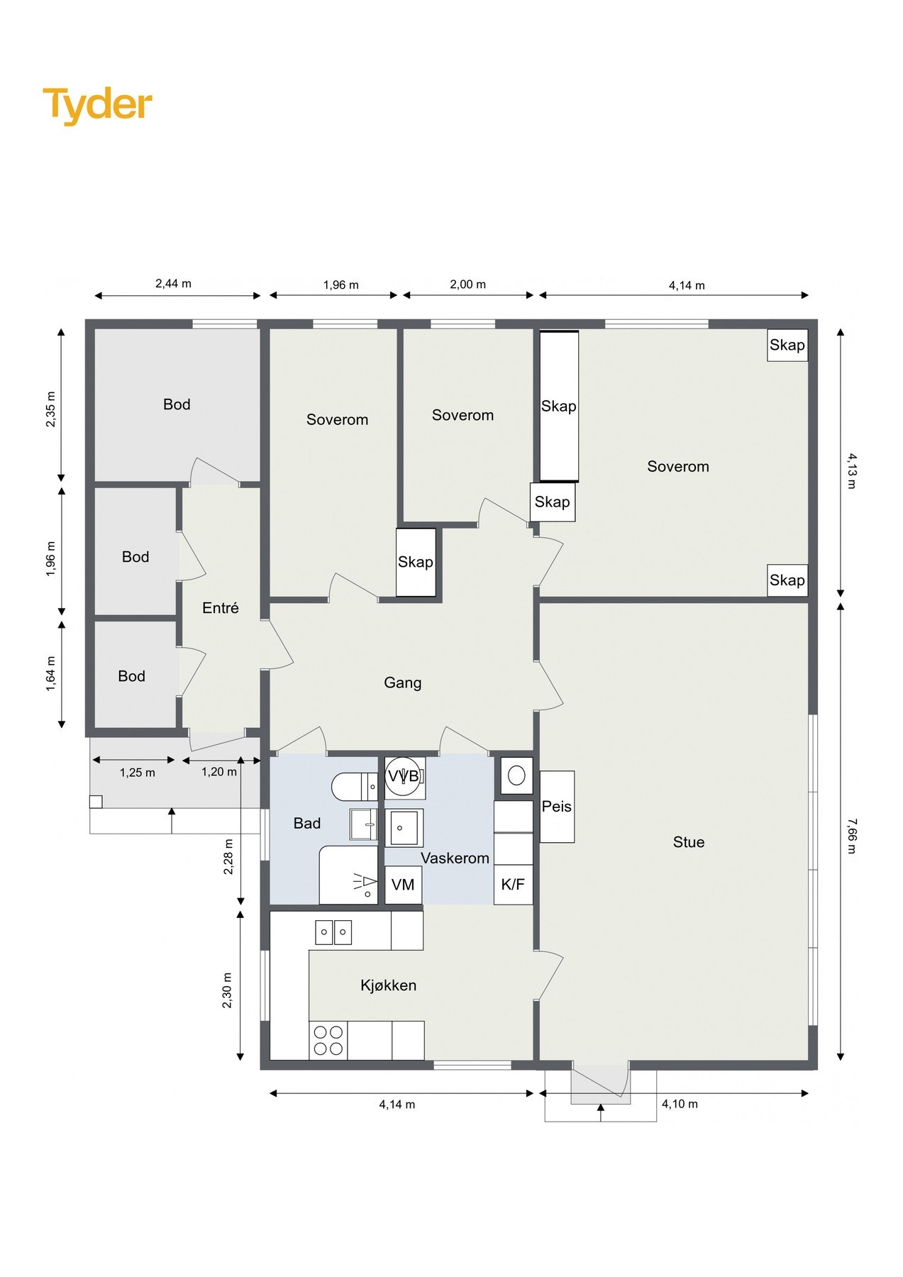 Plantegning Galleribilde