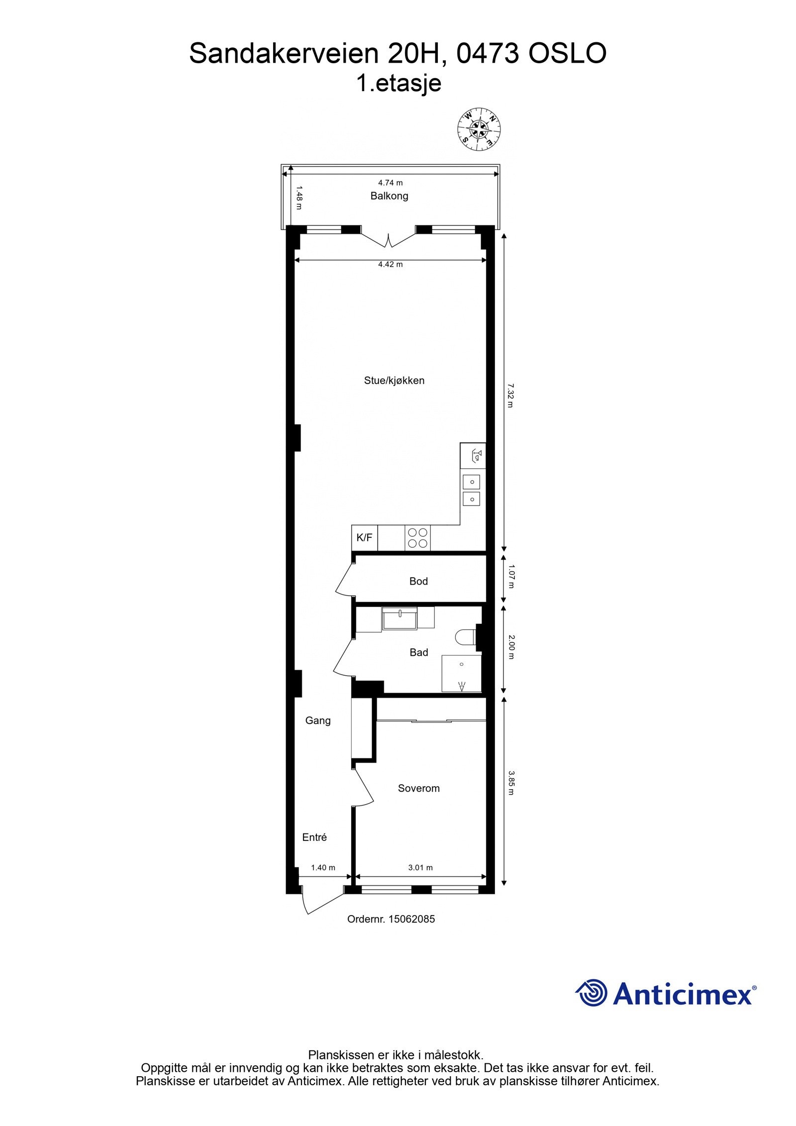 Planskisse. Galleribilde