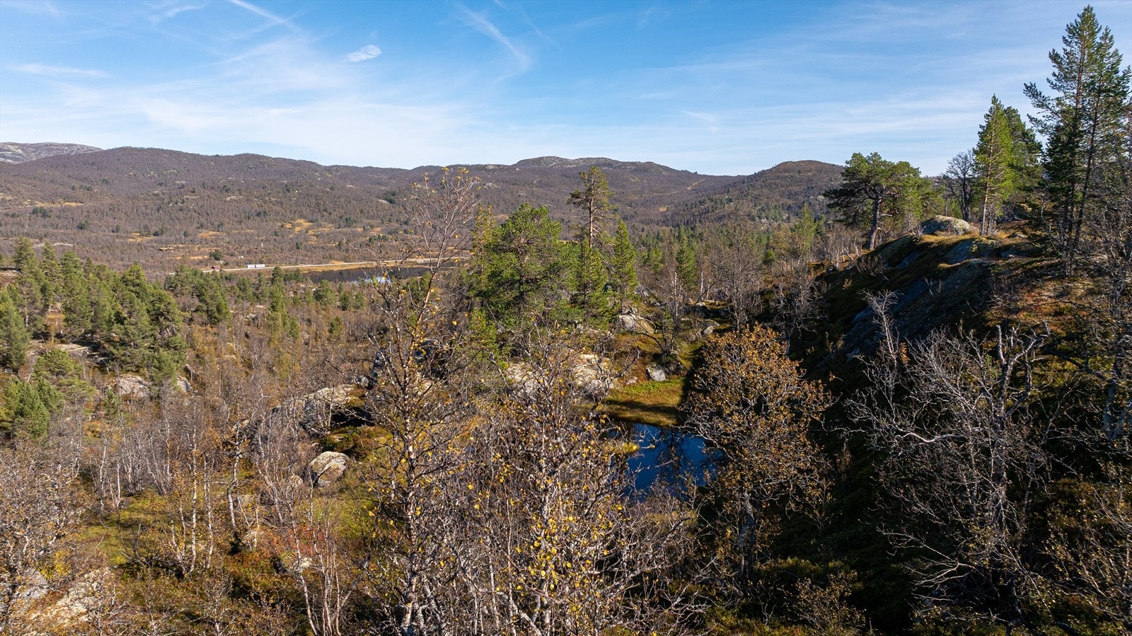 Fra tomten er det flott utsikt over området Galleribilde