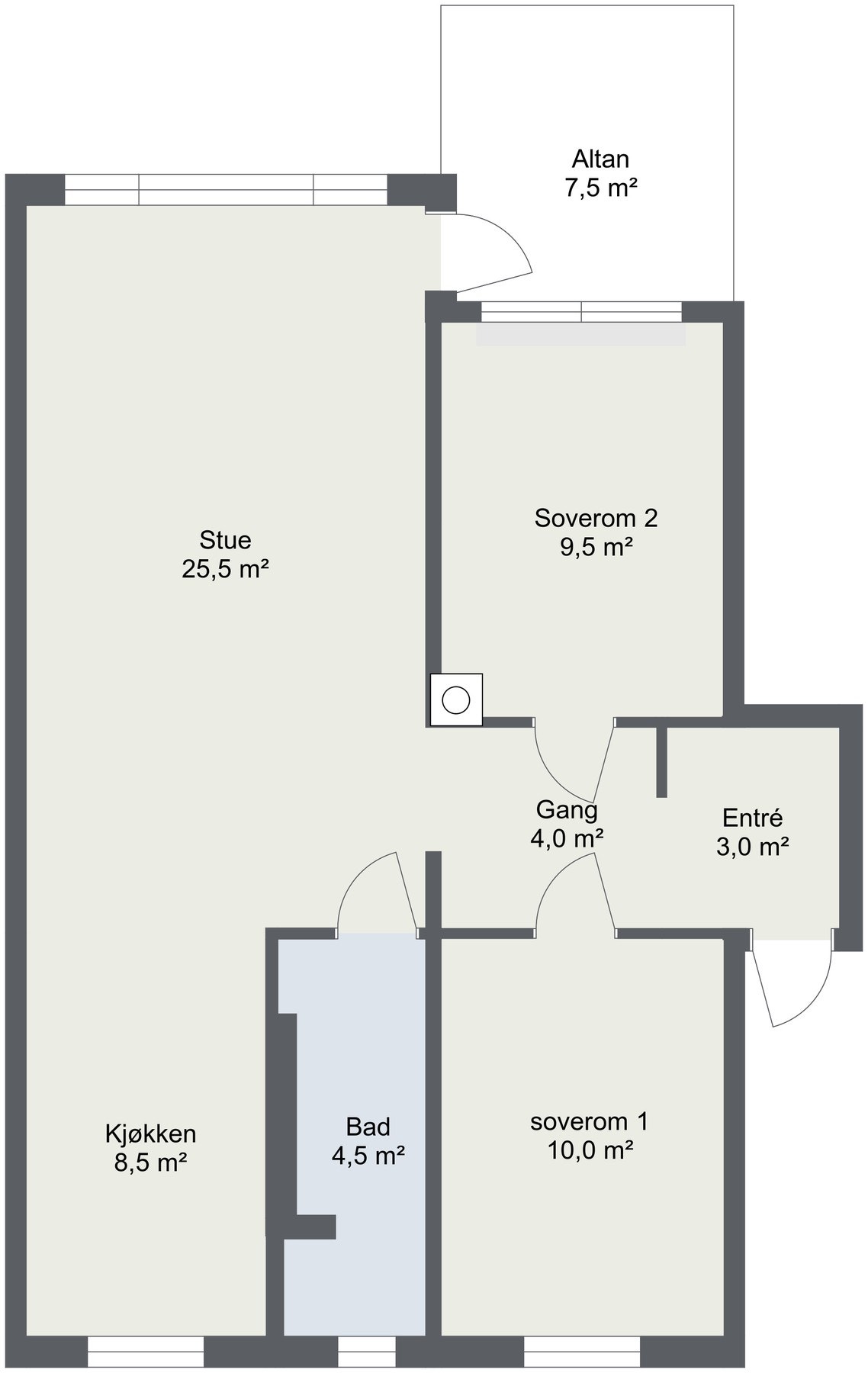 Planskisse. Galleribilde