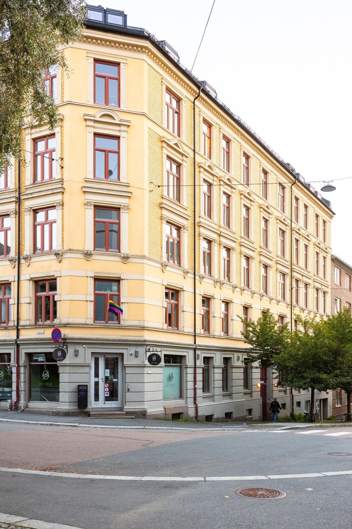 Boligblokkens fasade. Galleribilde