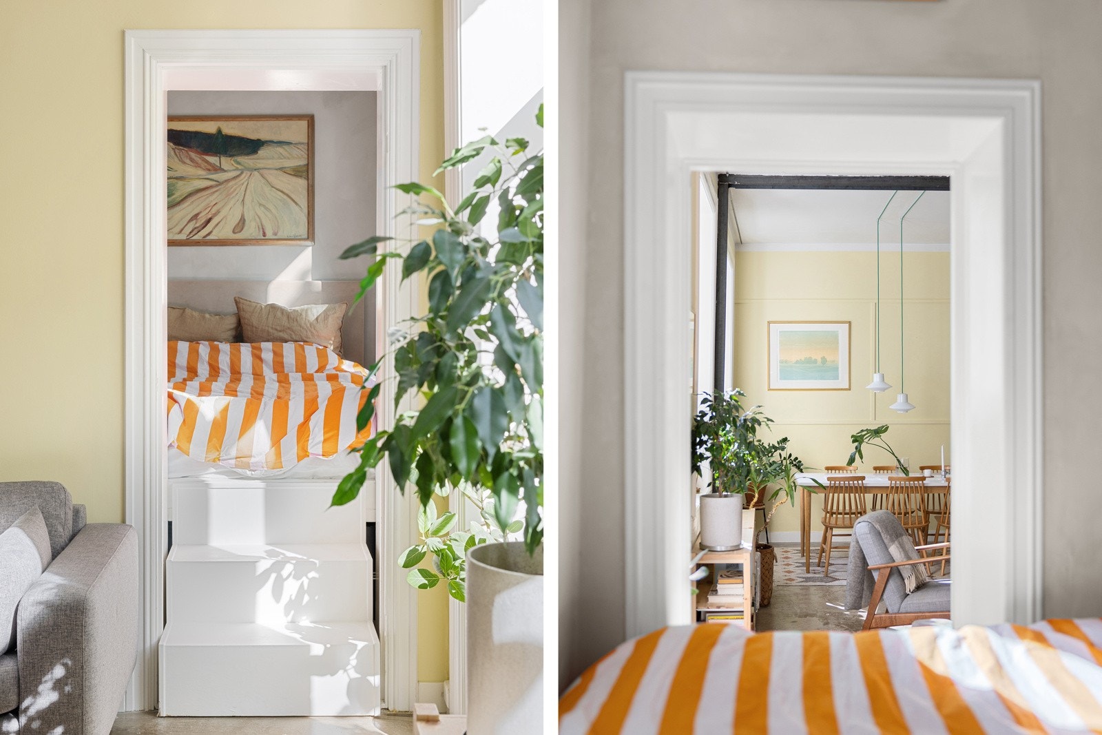 Rommet som er tatt i bruk som soverom. Galleribilde