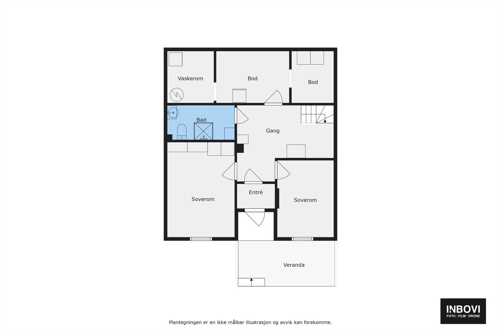 Plantegning - Underetasje Galleribilde