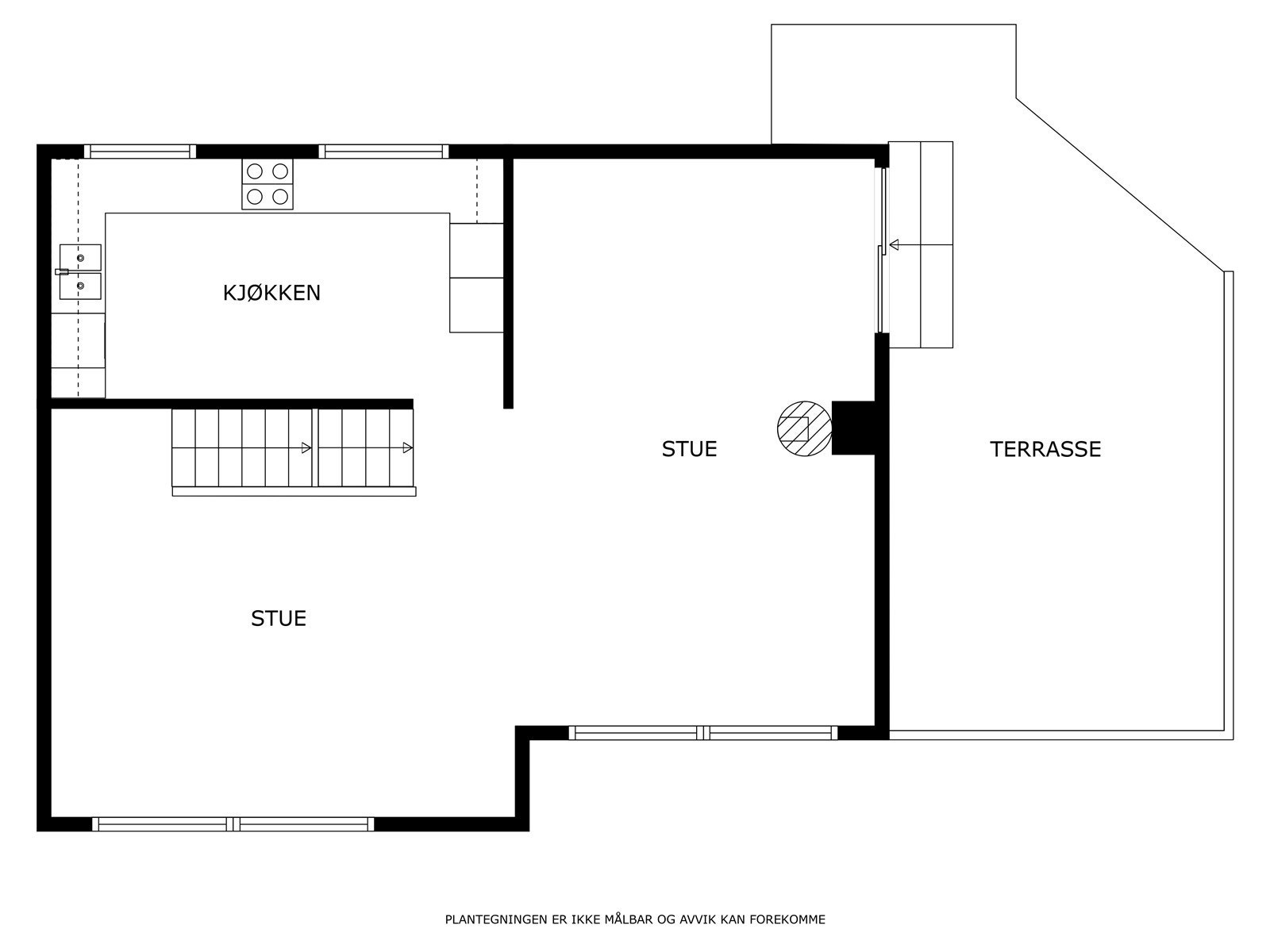 Plantegning 1.etg. Galleribilde
