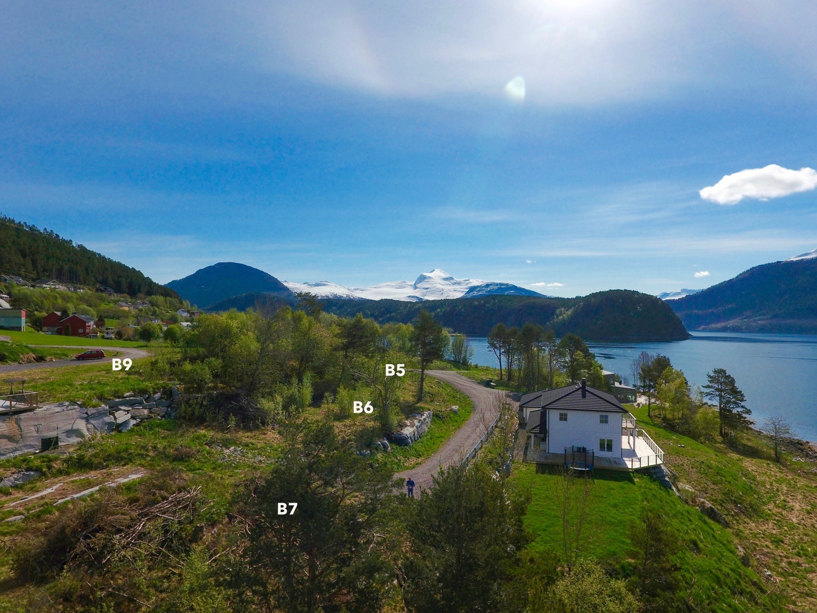 Utsikt mot øst og boligområdet Galleribilde