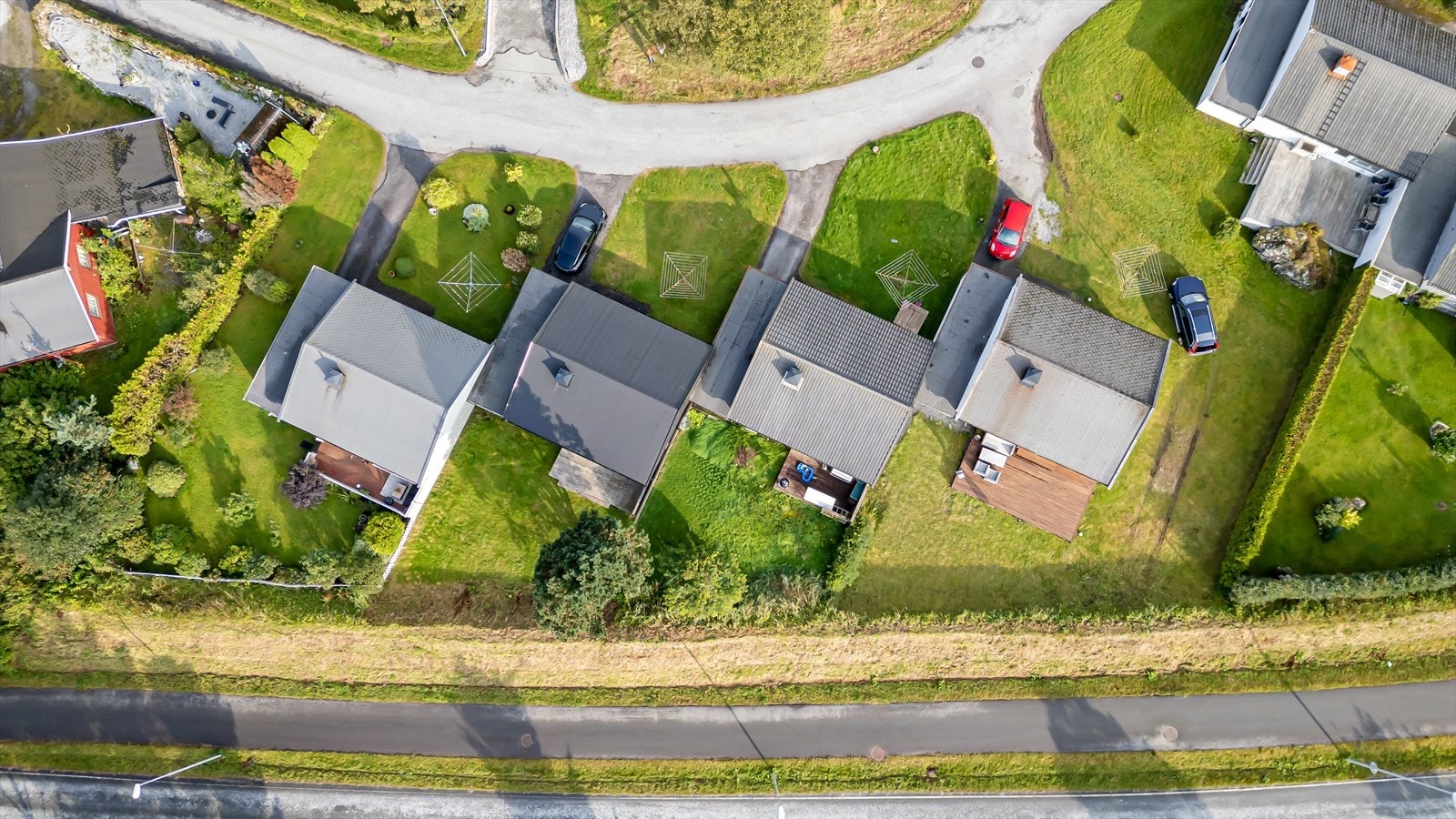 Eigedomen sett ovanifrå Galleribilde
