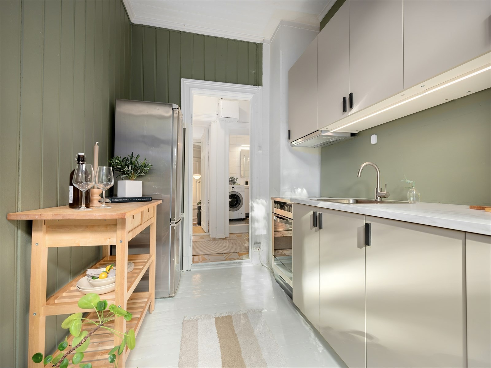 - Det originale tregulv ble malt i 2024 - Galleribilde