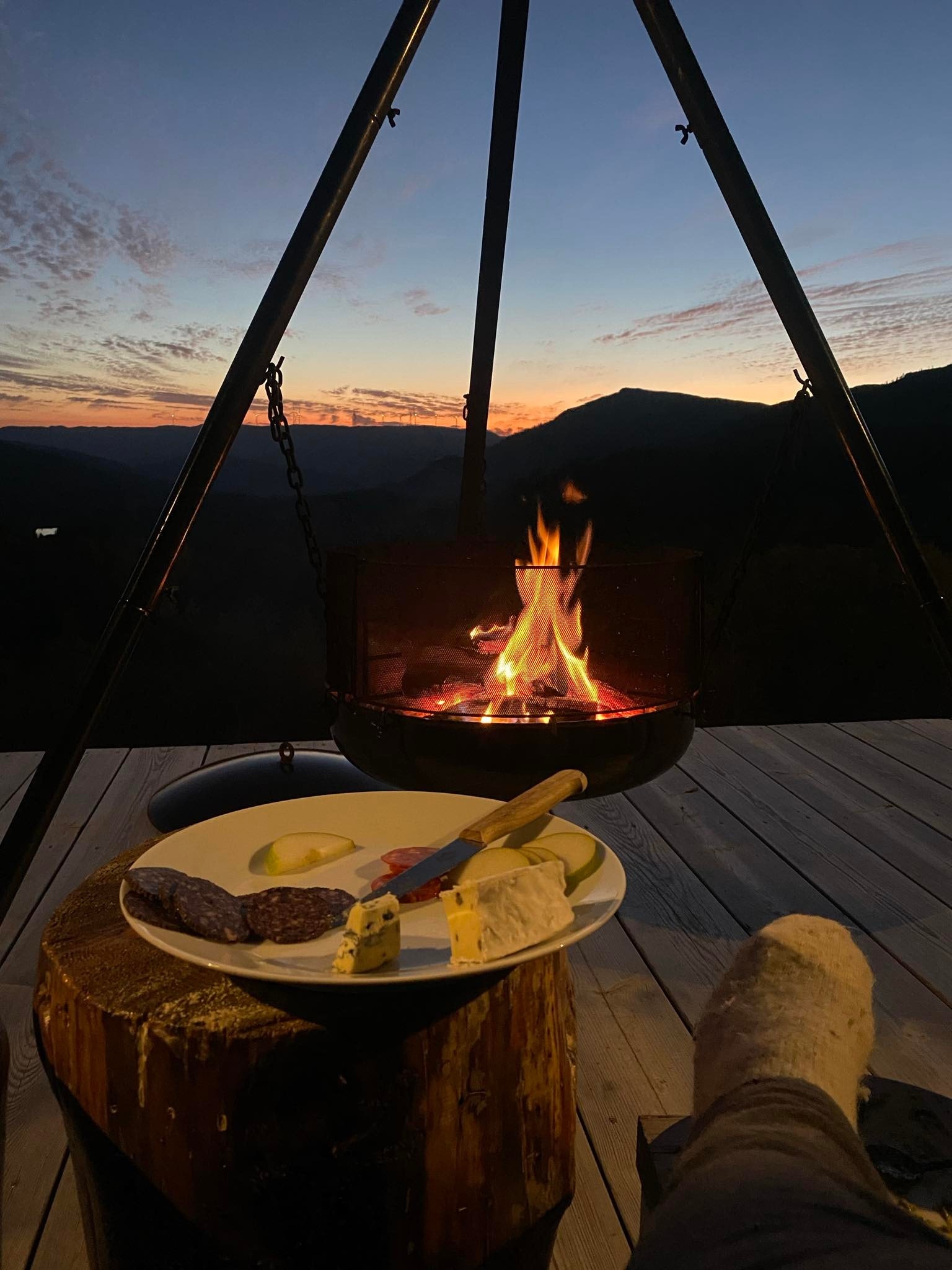 Terrassekos i fantastisk utsikt Galleribilde