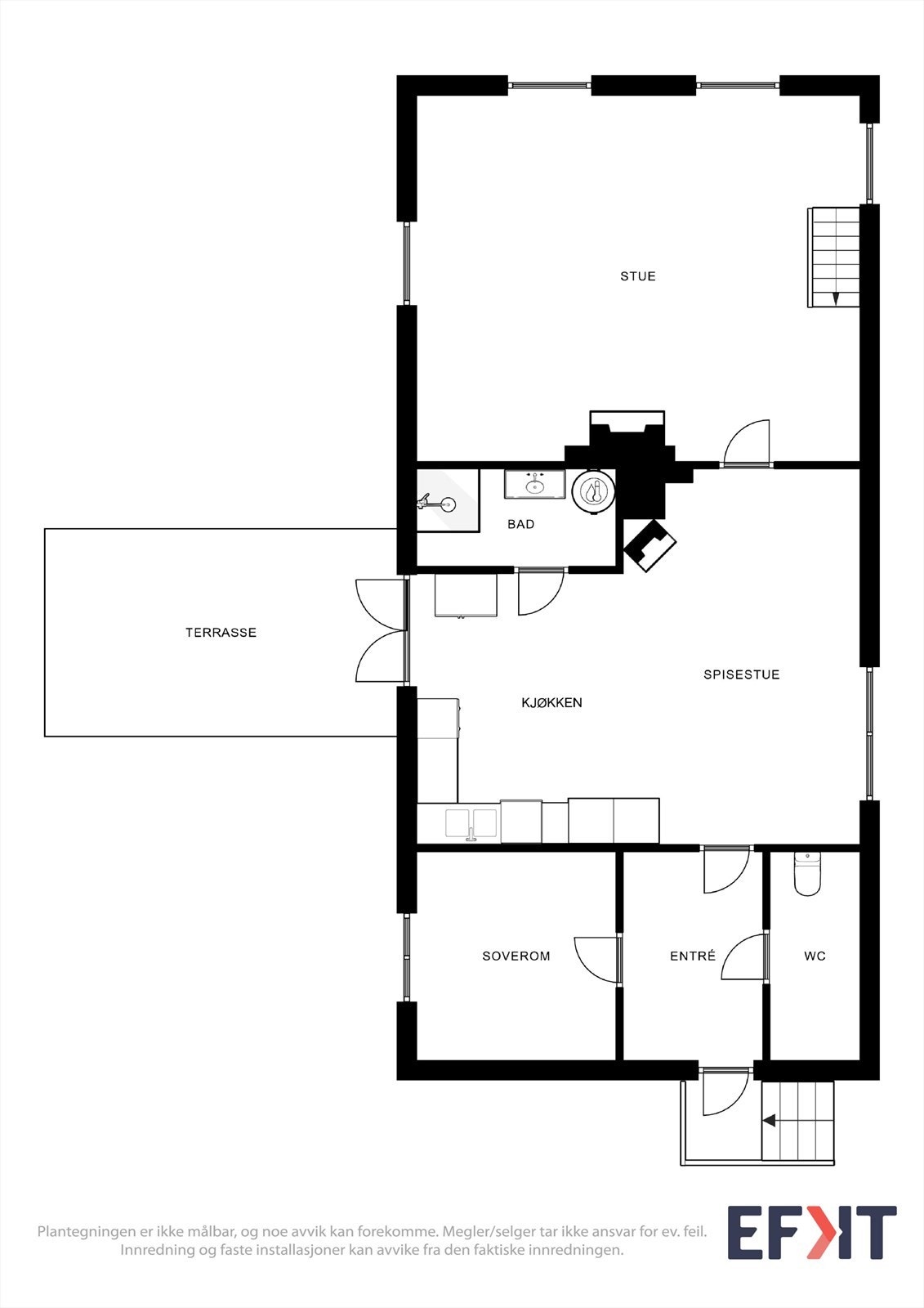 Planskisse 1. etasje Galleribilde