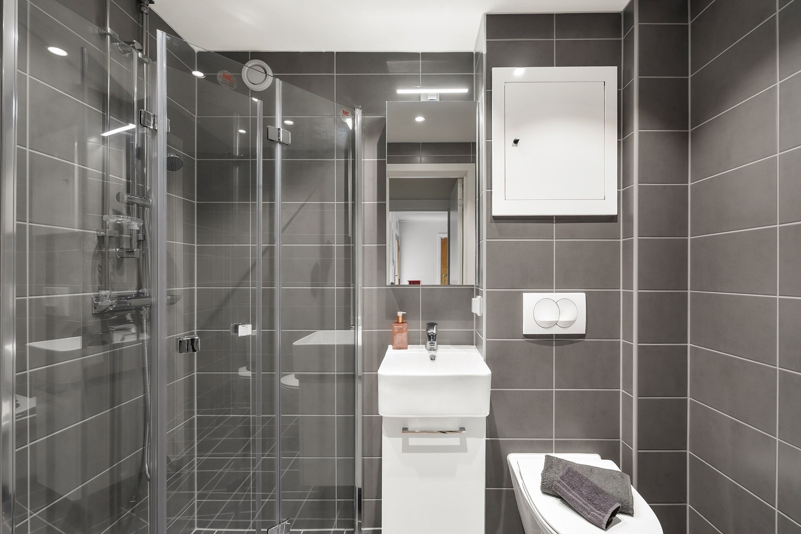 Badet ble totalrenovert i regi av borettslaget i 2024 Galleribilde