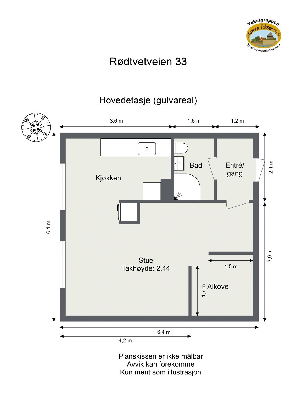 Plantegning 4. etasje Galleribilde