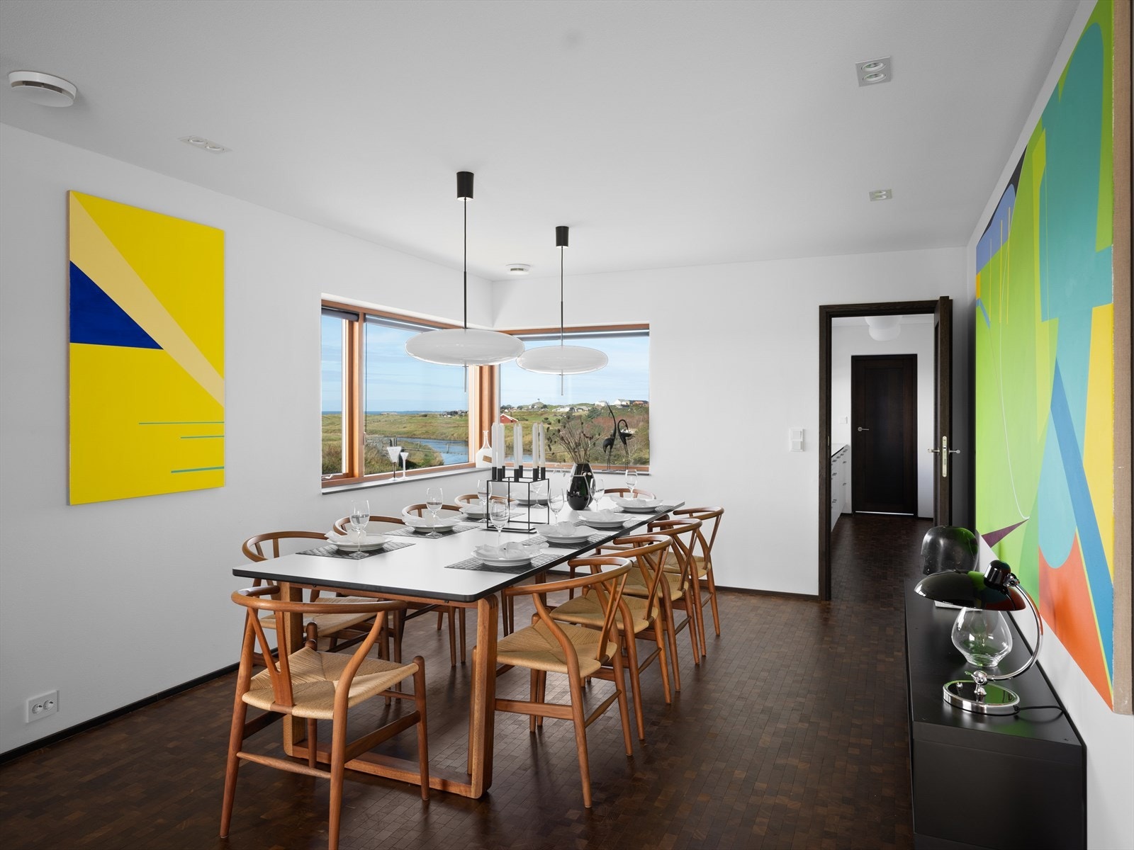 Stubbegulv i røkt eik. Galleribilde