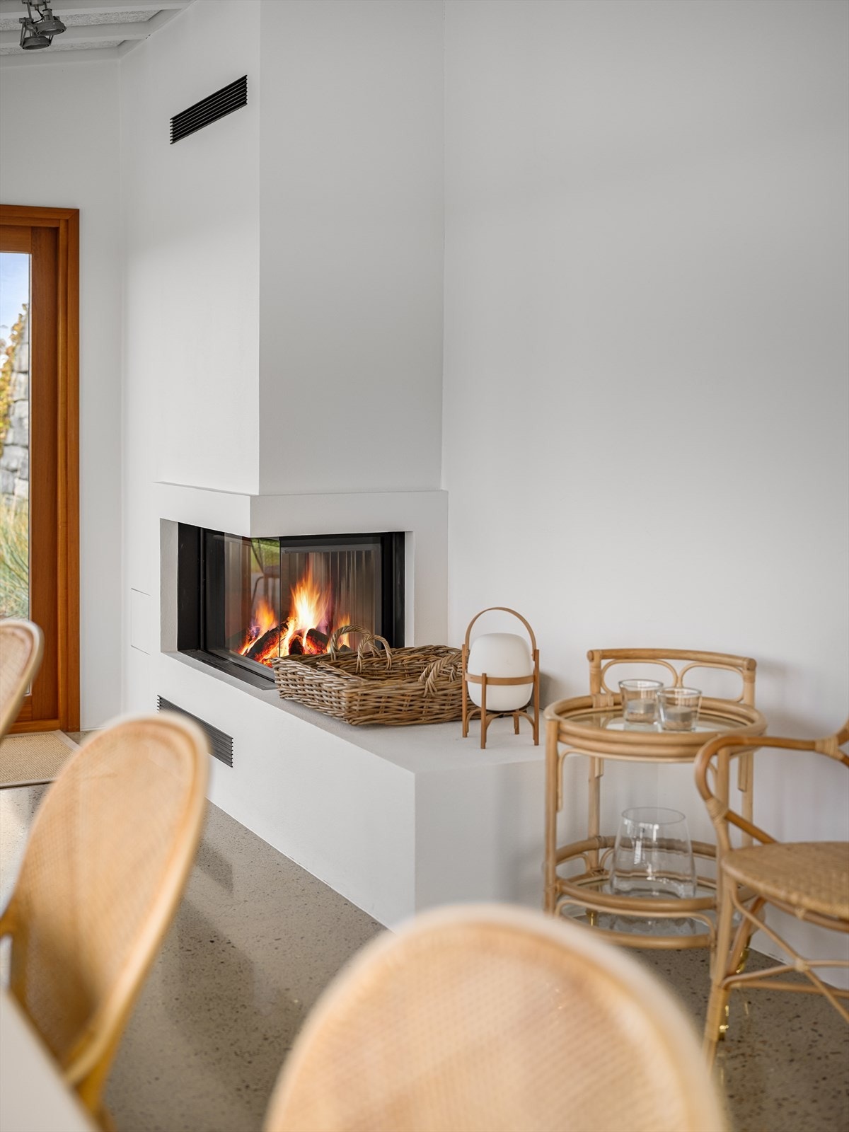 Peis også i denne stuen for ekstra varme og atmosfære. Galleribilde