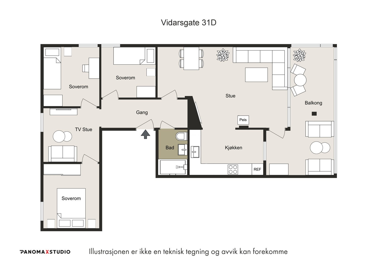 Plantegning Galleribilde