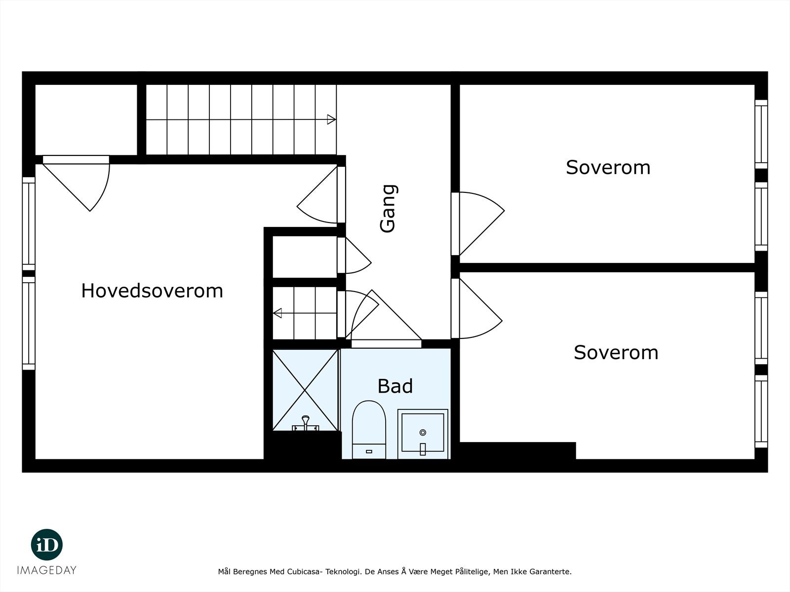 2. etg. Planoversikt. Avvik kan forekomme. Galleribilde