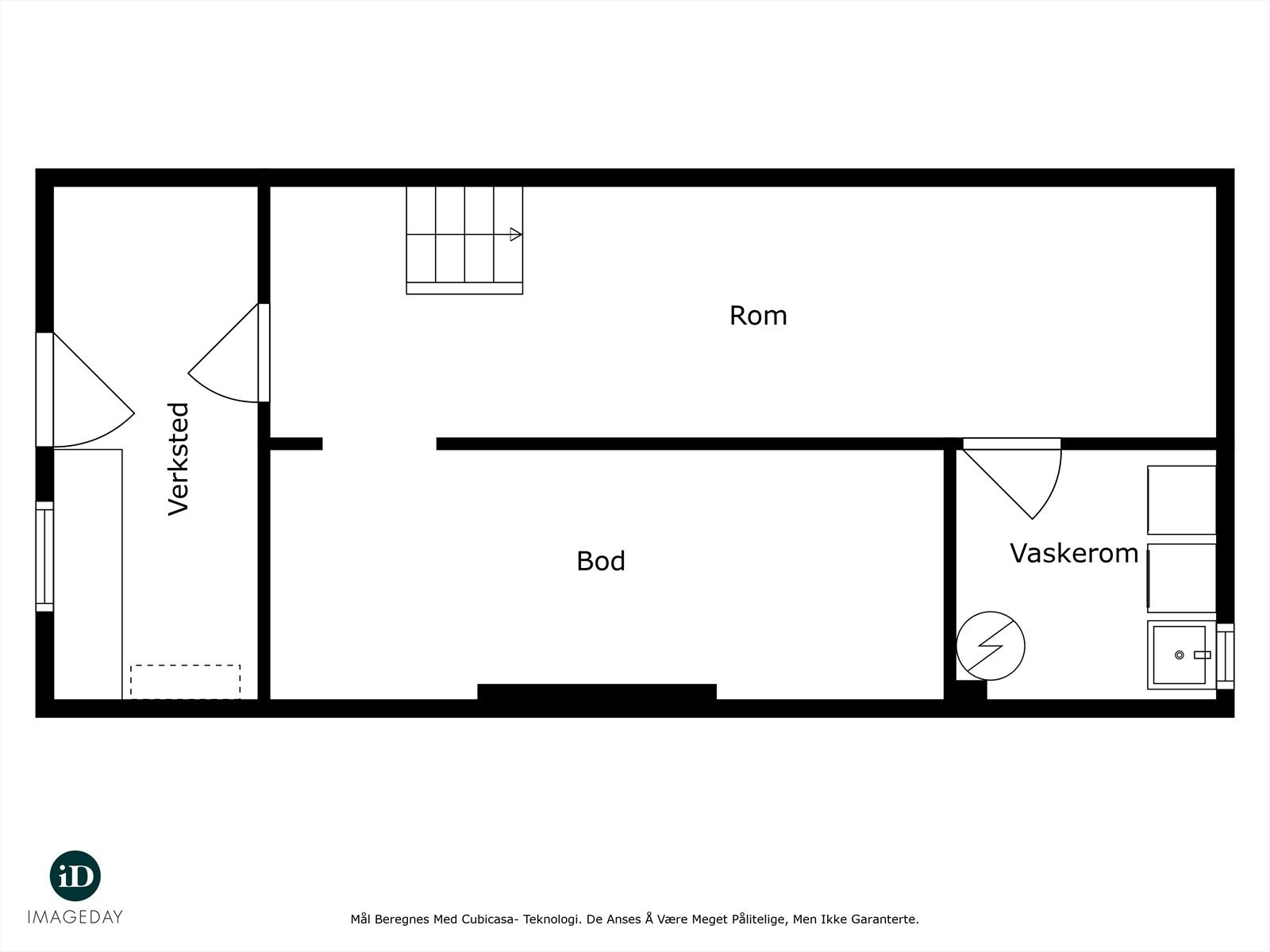Kjeller. Planoversikt. Avvik kan forekomme. Galleribilde