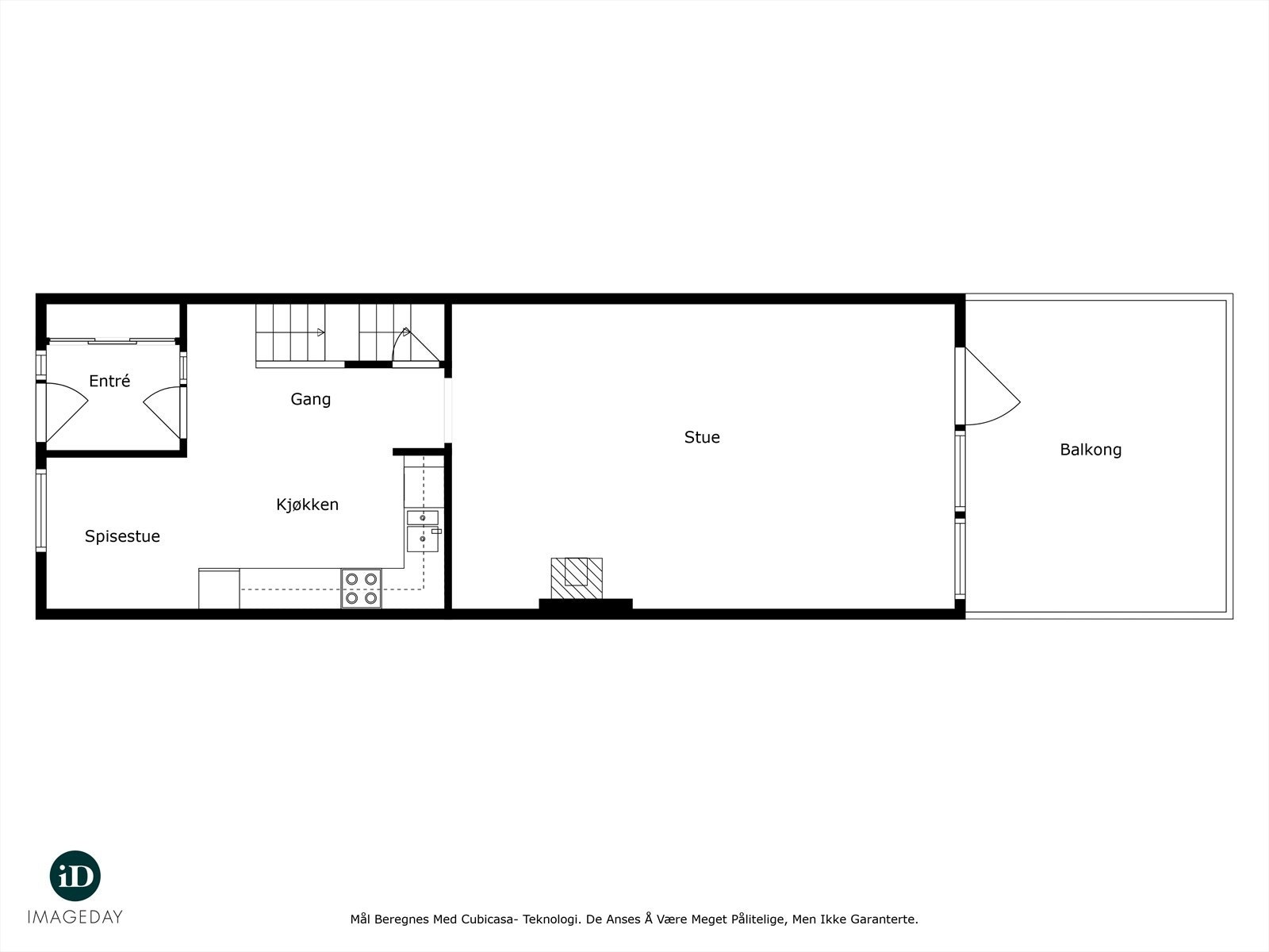 1. etg. Planoversikt. Avvik kan forekomme. Galleribilde