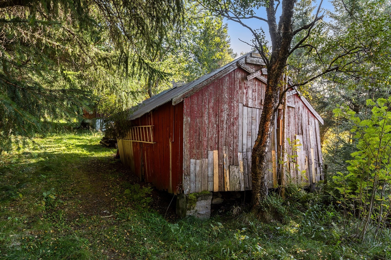 Uthus/ vedbod i dårlig stand Galleribilde