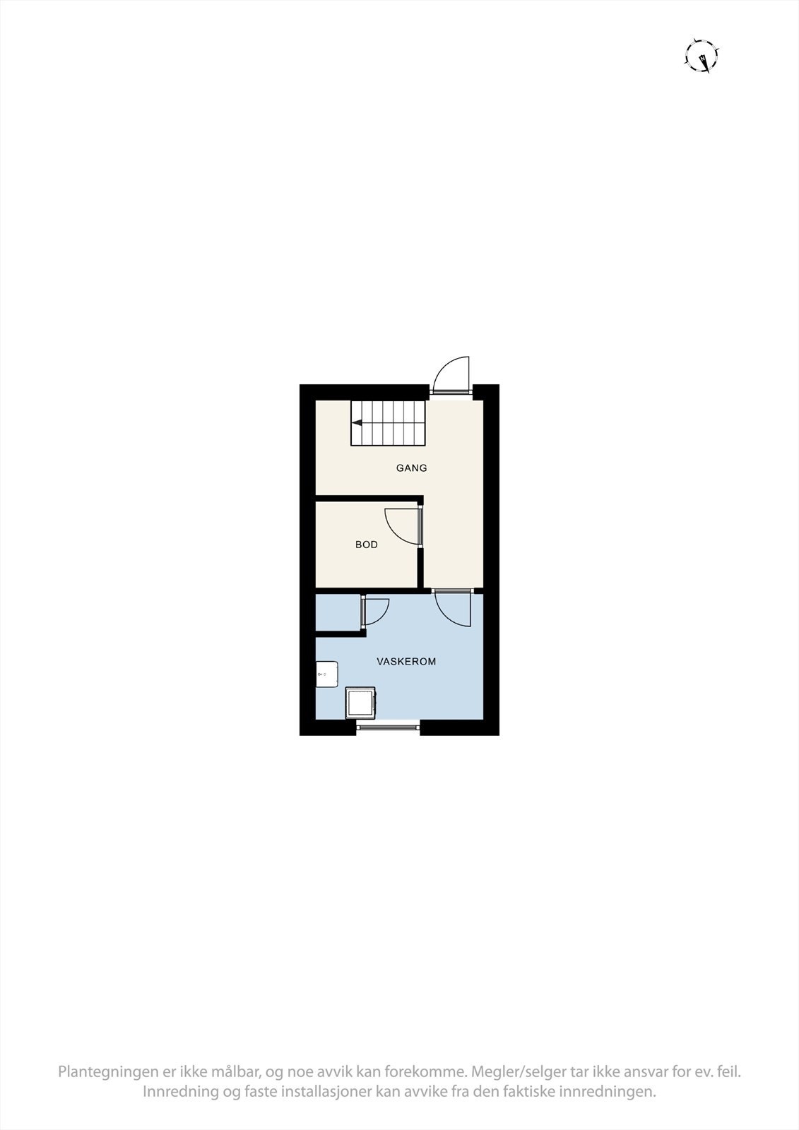 Plantegning kjeller. Galleribilde