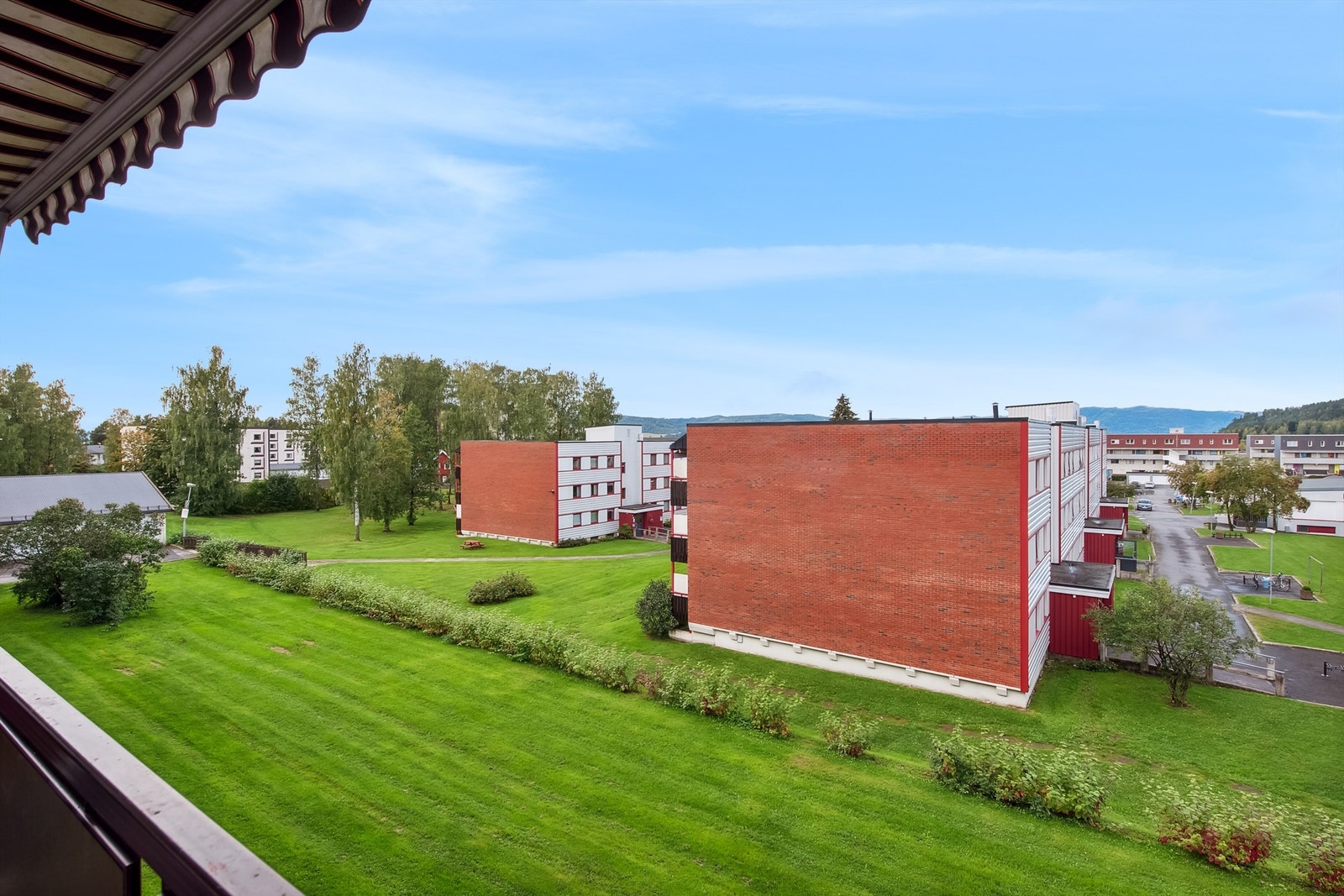 Utsikt fra balkongen Galleribilde