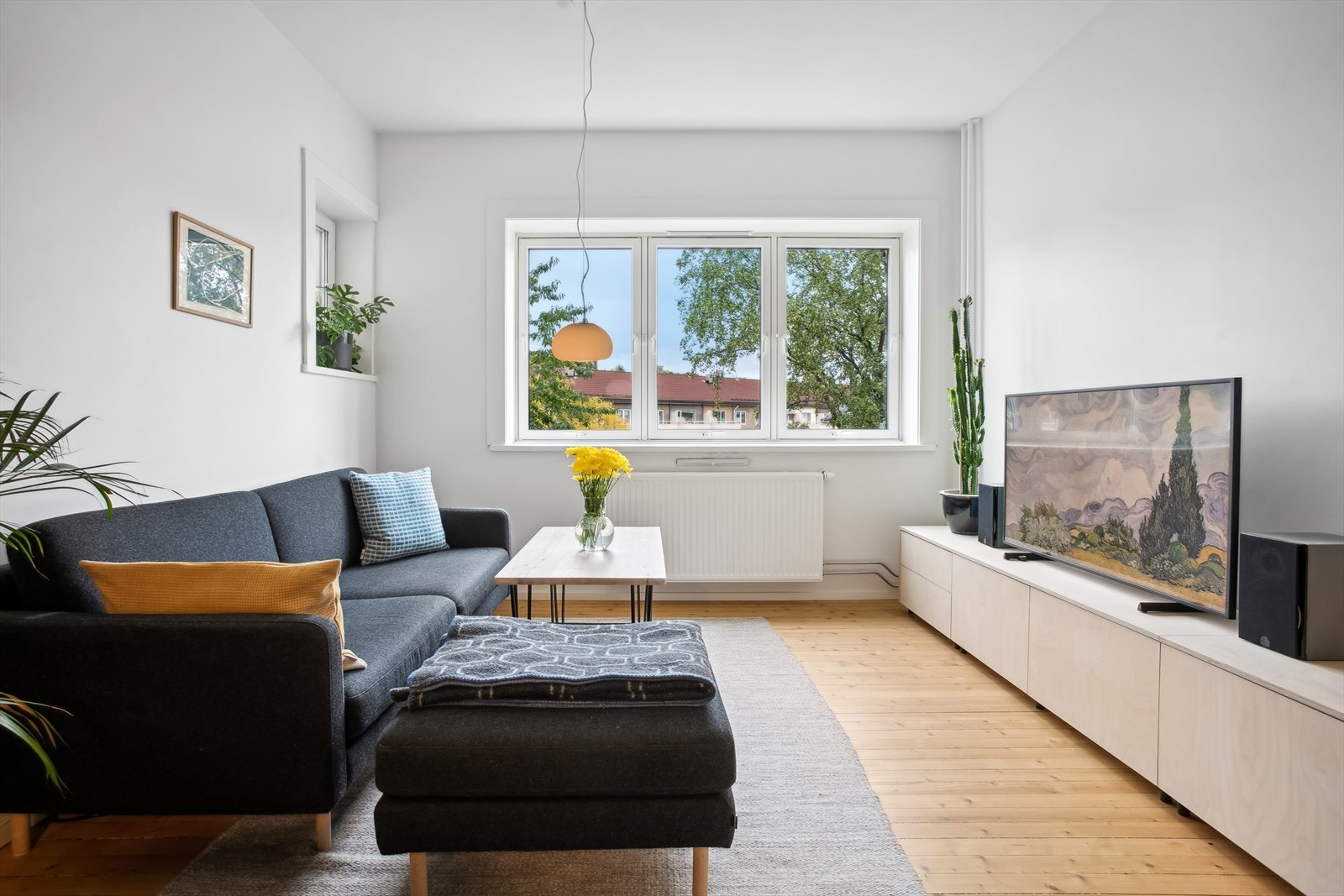 Nye vinduer fra 2018 i hele leiligheten. Galleribilde