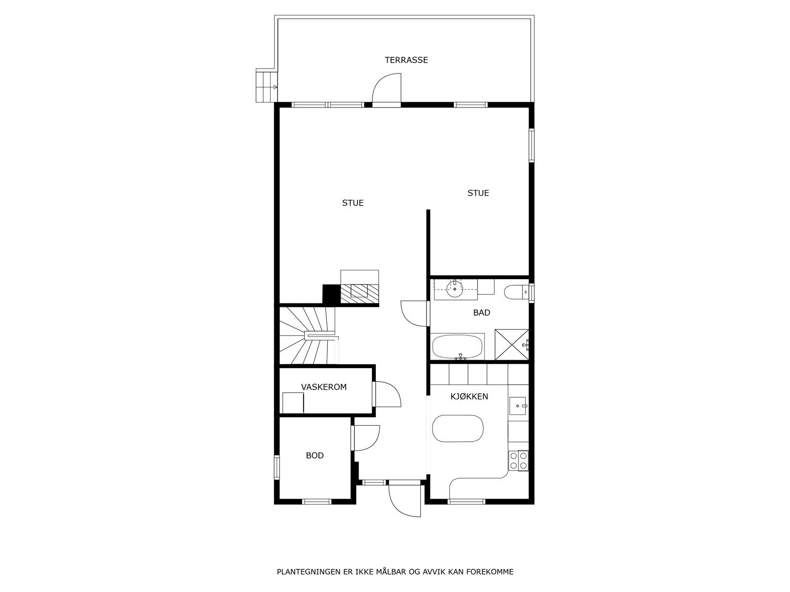 Plantegning 1.etg. Galleribilde